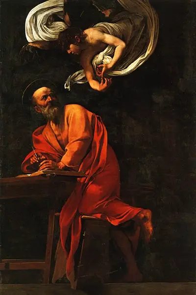 Inspiration of Saint Matthew Caravaggio